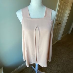 THEORY Sz S Blush Pink Layered Sleeveless Tank